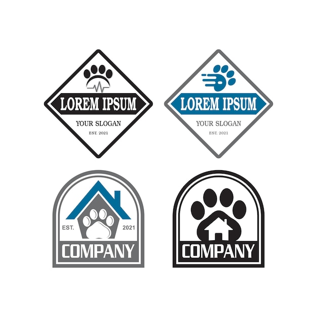 logo opieki nad zwierzętami logo weterynaryjne