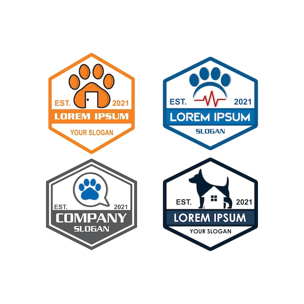 logo opieki nad zwierzętami logo weterynaryjne