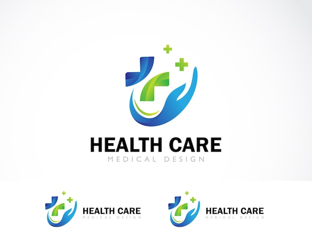 Logo Opieki Zdrowotnej Kreatywny Plus Projektowanie Grafiki Internetowej Kliniki Medycznej