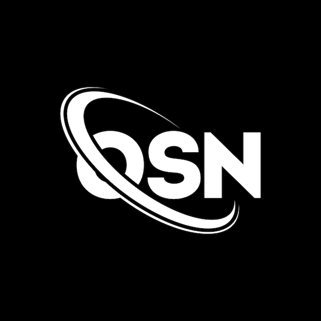 Plik wektorowy logo osn (literaturę, logo, inicjały, monogram) logo osn (typografię) dla firmy technologicznej i marki nieruchomości