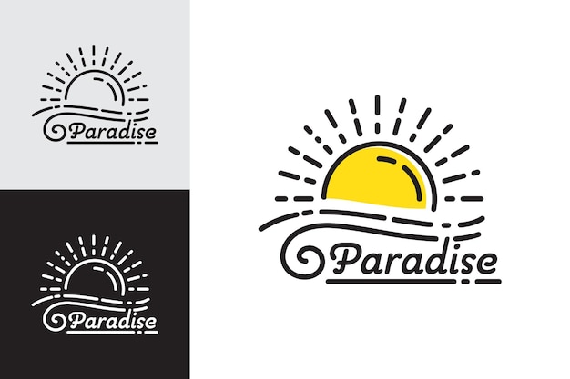 Logo Paradise Line Art