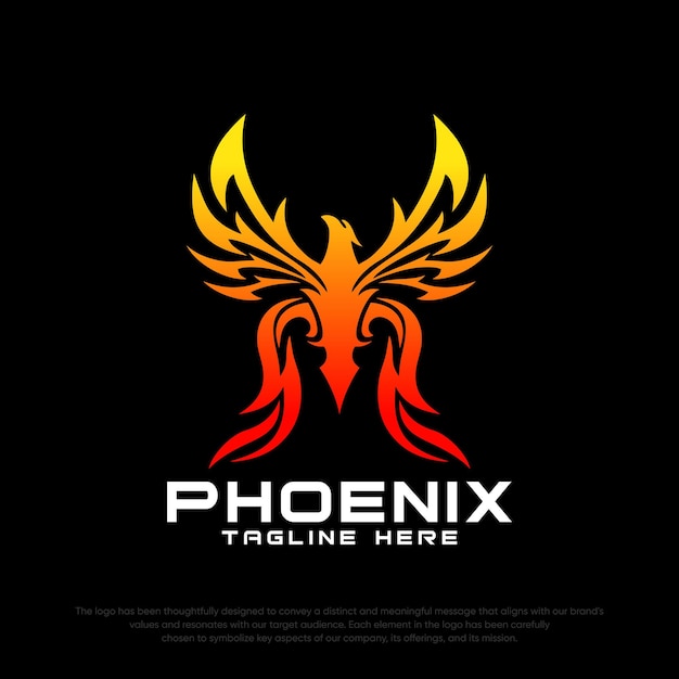 Logo Phoenix, ptaki, logo, wektor logo Templete