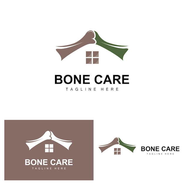 Logo Pielęgnacji Kości Body Health Vector Design Dla Marki Bone Health Pharmacy Hospital Health Product Brand