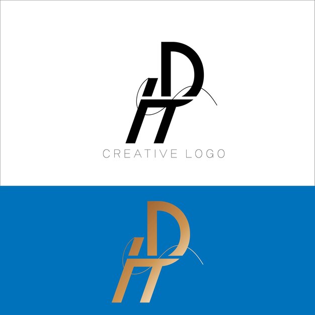 Logo pierwszej litery DH