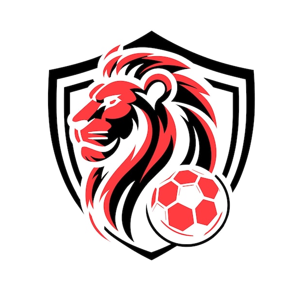 Logo piłki nożnej Lion