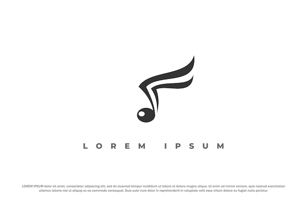 logo piosenka uwaga symbol skrzydło elegancki