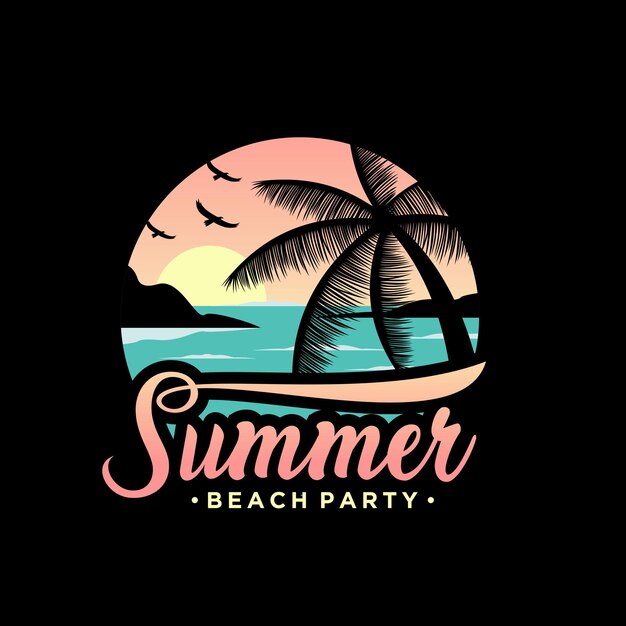 Logo Plaży Sunset Summer