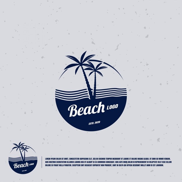 Plik wektorowy logo plaży