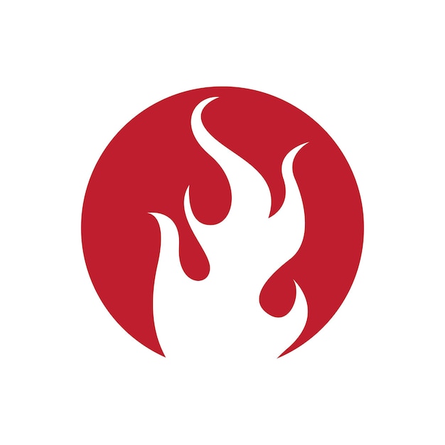 Logo Płomienia Ognia I Wektor Symbolu
