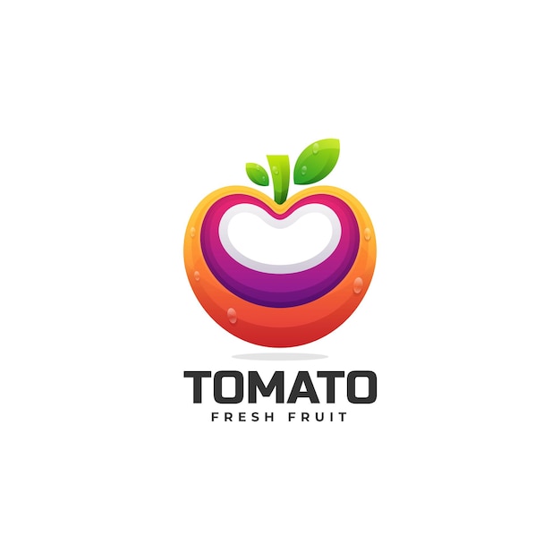 Logo Pomidor Gradient Kolorowy Styl