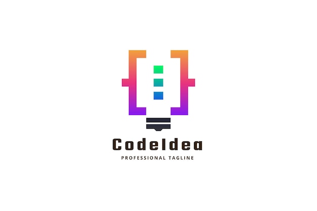 Plik wektorowy logo pomysł na kod
