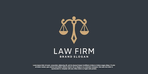 Logo Prawne Dla Prawnika Prawnego Firmy Prawnej Lub Osoby Premium Wektorów