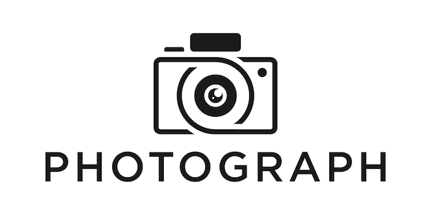 Logo Projekt Fotografii Ikona Ilustracja Wektorowa