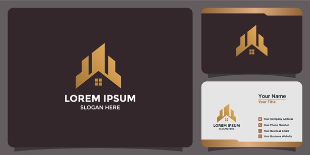 Logo projektu budowlanego dla firmy i agencji