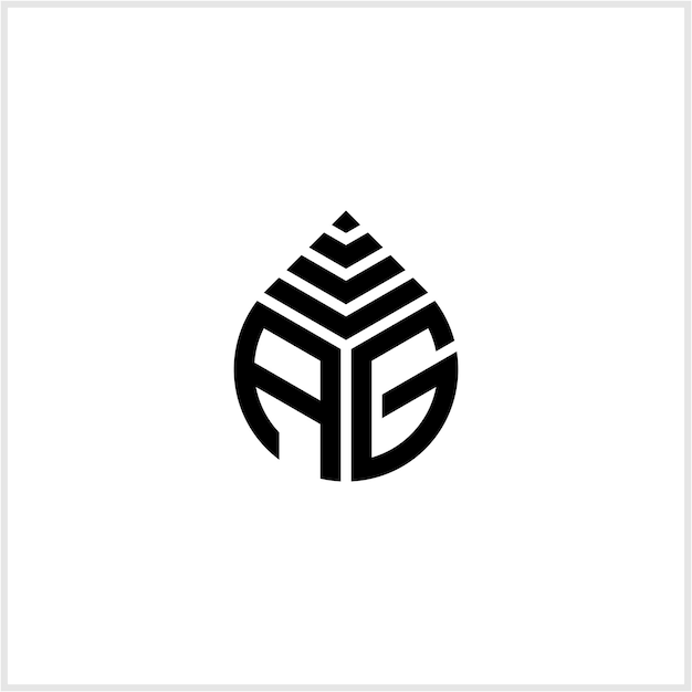 Logo Projektu Listu Z Zielonym Liściem Ag