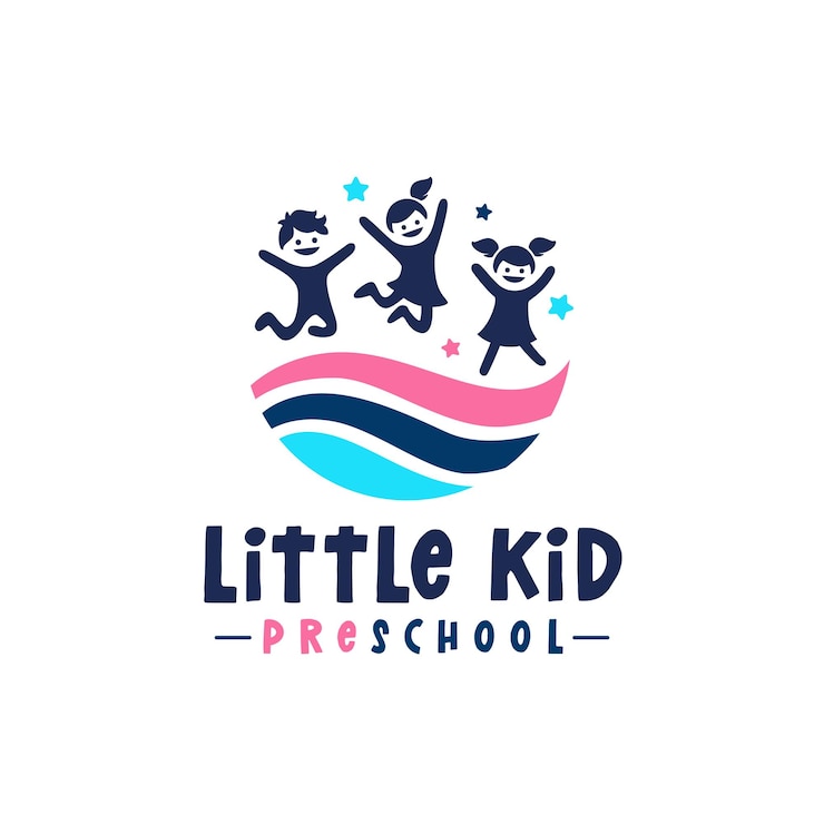 Logo przedszkola lub przedszkola i opieki dziennej