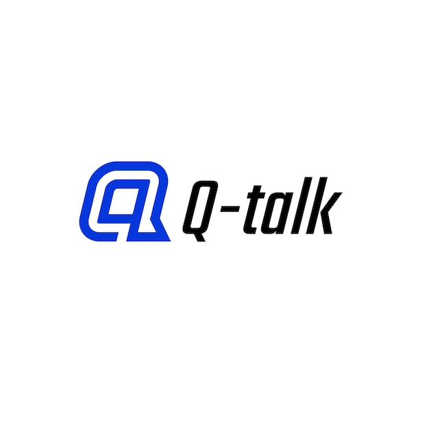 Plik wektorowy logo q talk