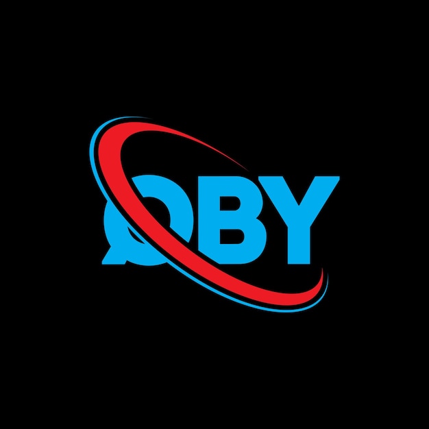 Plik wektorowy logo qby (literatura qby) projekt logo litery qby (inicjały qby) logo qby połączone z okręgiem i dużymi literami monogram logo qby (typografia qby) dla firmy technologicznej i marki nieruchomości
