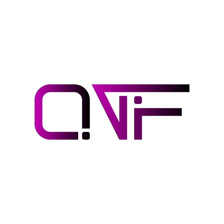 Wektor logo qvf kreatywne nowoczesne minimalistyczne początkowe monogram symbol typografia wektorowa elegancki projekt ikony
