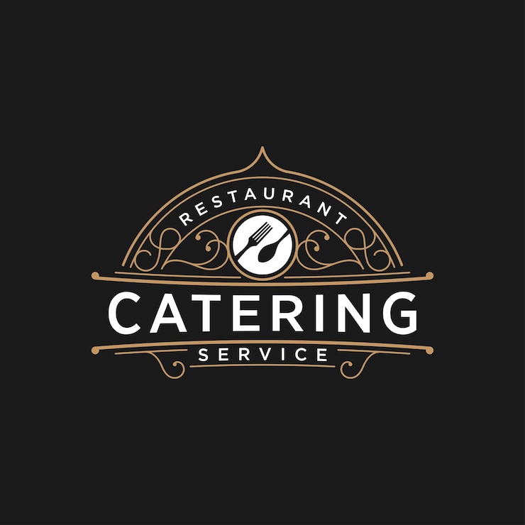 Wektor logo restauracji obsługującej usługi gastronomiczne