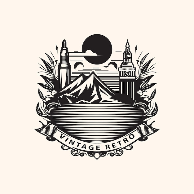 Logo retro vintage