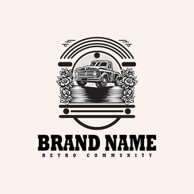 Logo retro vintage