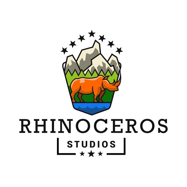 Logo Rhinoceros Mountain Studio Do Fotografii Artystycznej I Przygody Z Przyrodą