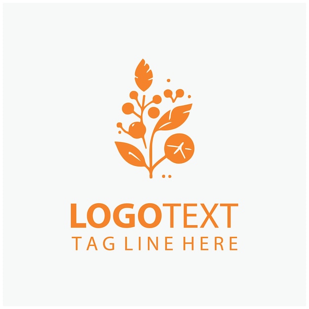 Logo rośliny jesienne