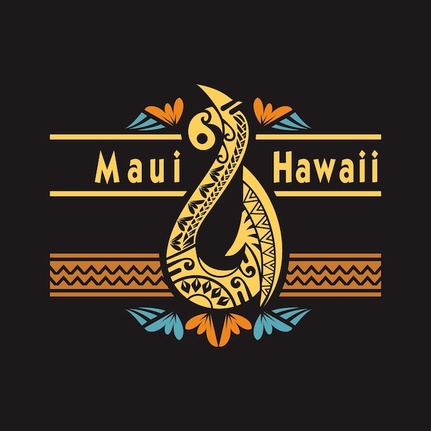 Logo Ryby Z Ogona Maui Na Hawajach