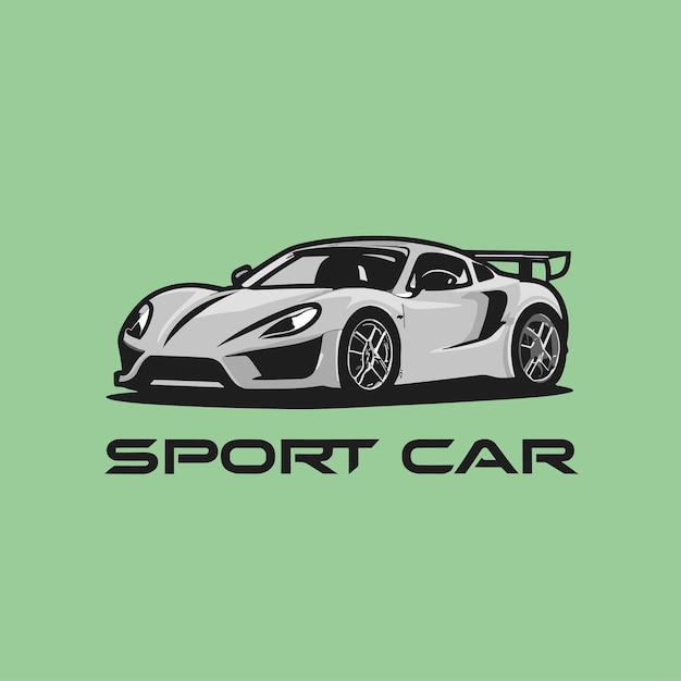 Logo samochodu sportowego