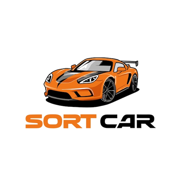 Logo samochodu sportowego