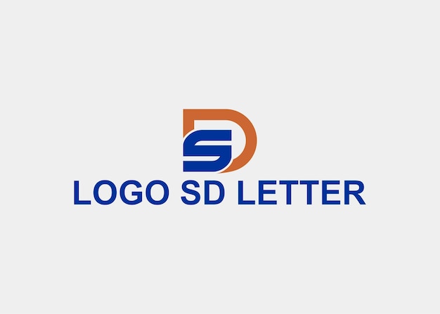 Plik wektorowy logo sd litera nazwa firmy