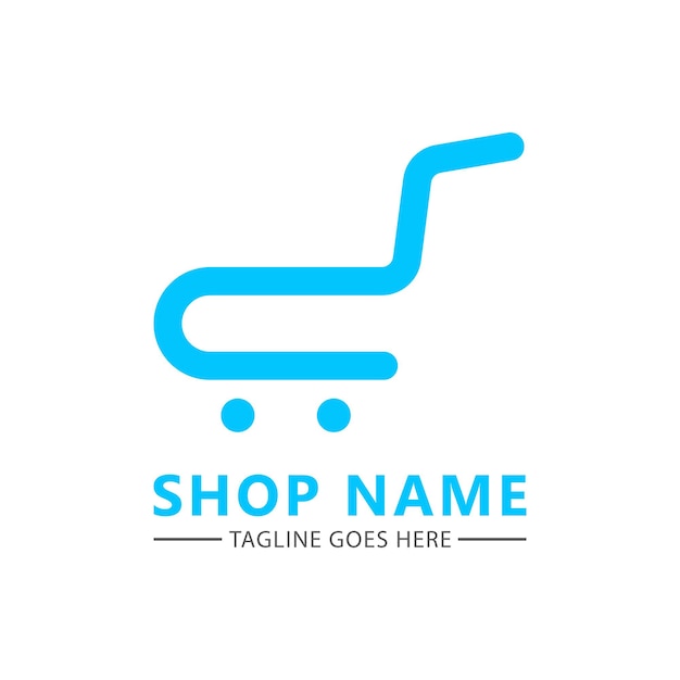 Logo sklepu internetowego. Logo sopping logo eCommerce