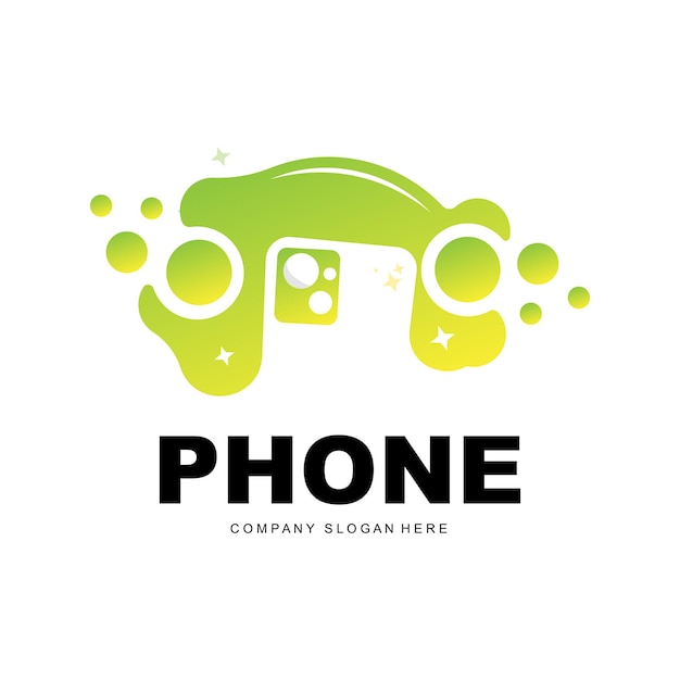 Plik wektorowy logo smartfona komunikacja elektronika wektor nowoczesny projekt telefonu dla symbolu marki firmy