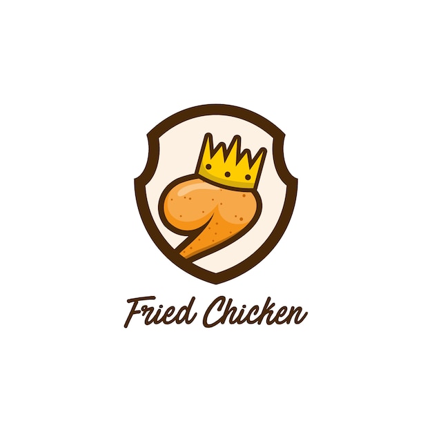 Plik wektorowy logo smażonego kurczaka