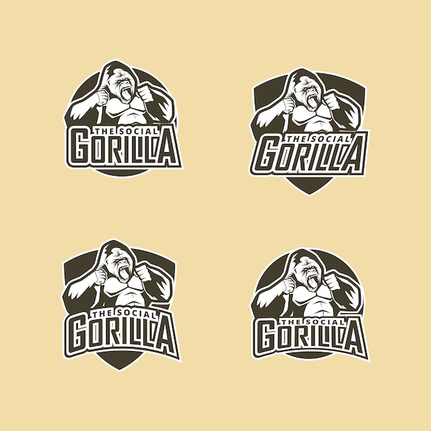 Logo Sport Maskotka Goryl