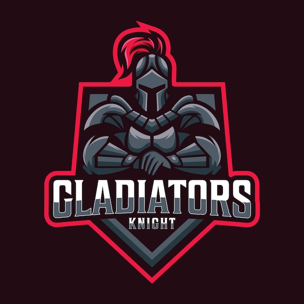 Logo Sportowe Maskotka Spartan Gladiator