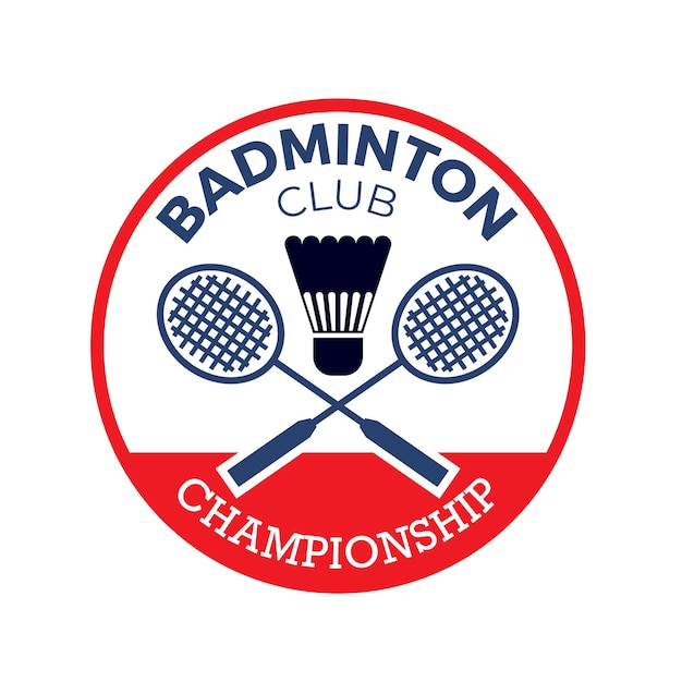 Logo sportowe projektu logo badmintona