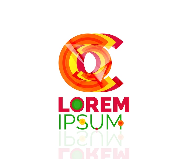 Wektor logo streszczenie geometryczne biznes ikona