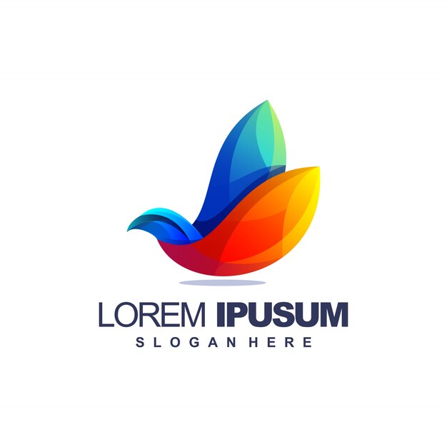 logo streszczenie ptak