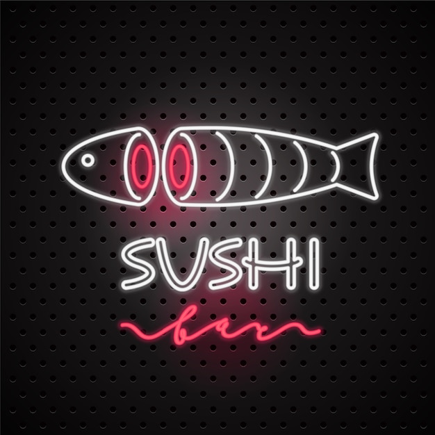 Logo sushi, element projektu do sushi