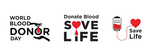 Logo światowego Dnia Darczyńców Krwi