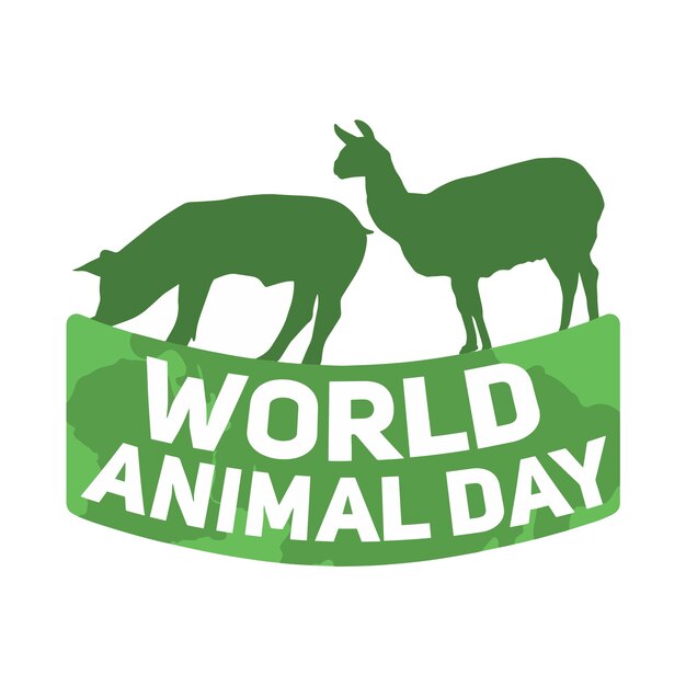 Plik wektorowy logo światowy dzień zwierząt 6