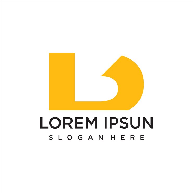 Wektor logo szablon litery gradientowej o abstrakcyjnym kształcie