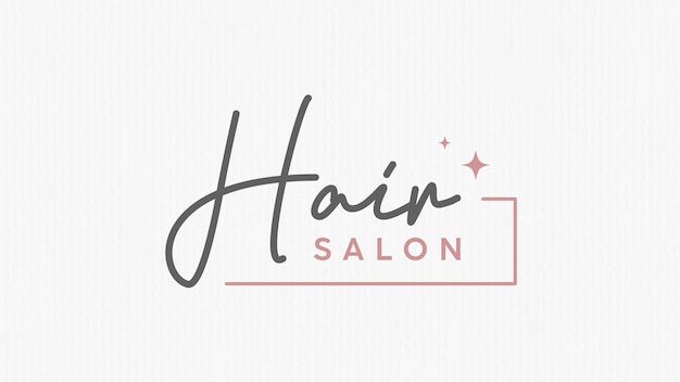 Logo szablonu salonu fryzjerskiego