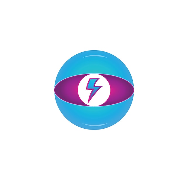 Logo Thunderbolt I Wektor Symbolu