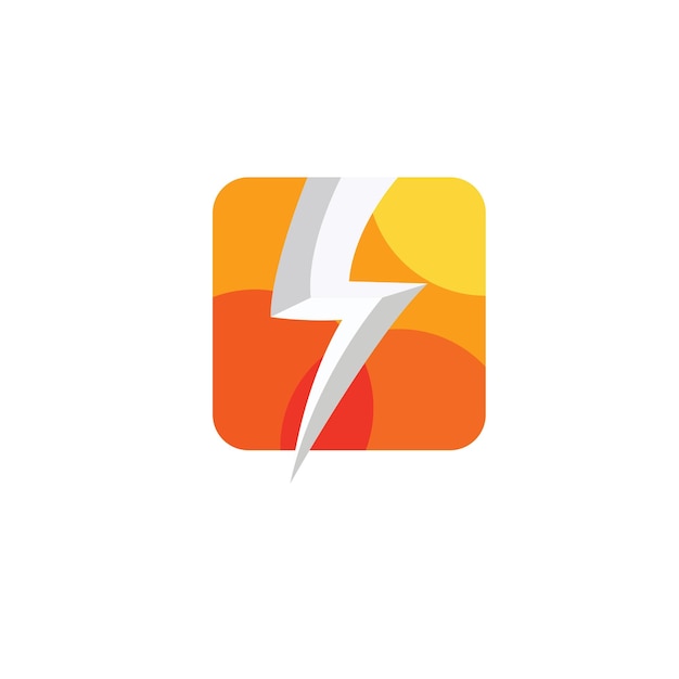 Logo Thunderbolt I Wektor Symbolu