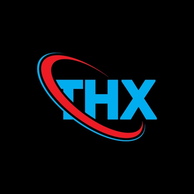 Plik wektorowy logo thx (litera thx) - inicjały, logo thx połączone z okręgiem i dużymi literami, logo, typografia thx dla firmy technologicznej i marki nieruchomości.