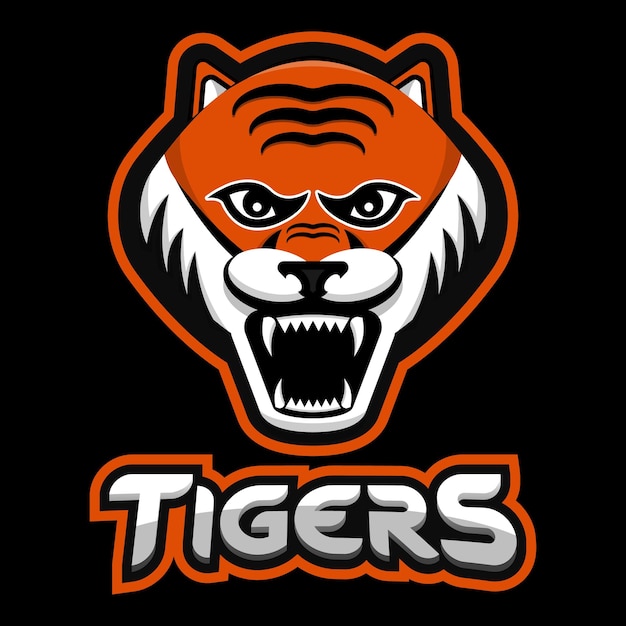 Plik wektorowy logo tigers esports gaming team