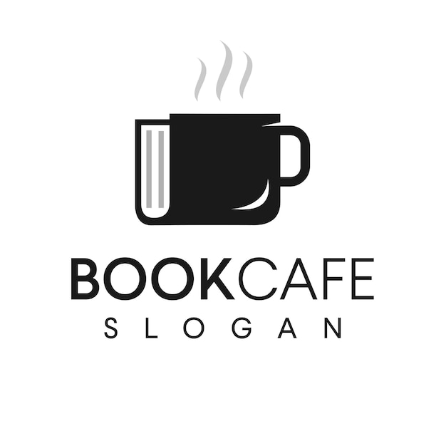 Logo To Połączenie Logo Książki I Filiżanki Kawy